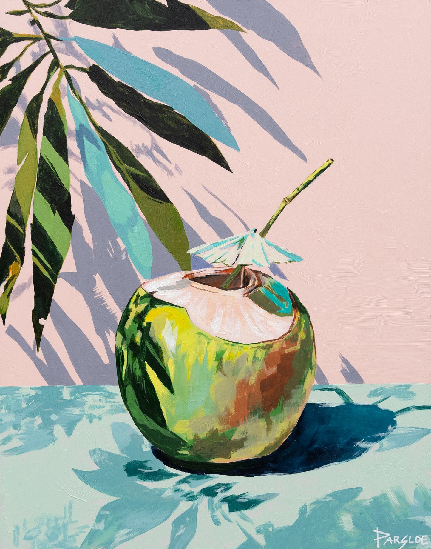 "Coconut Drink" Original Painting