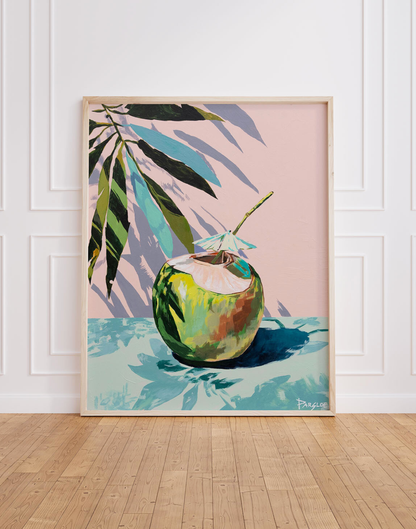 "Coconut Drink" Original Painting