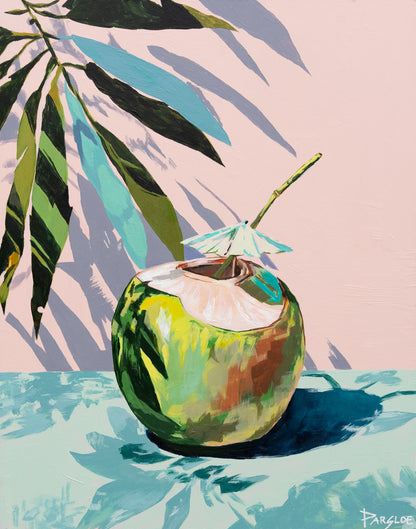 "Coconut Drink" Original Painting
