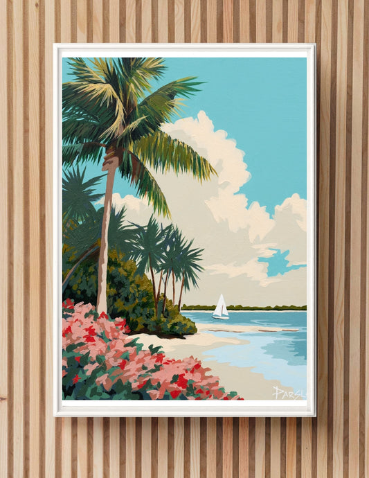 "Secret Spot" Signed Print, Acrylic Painting